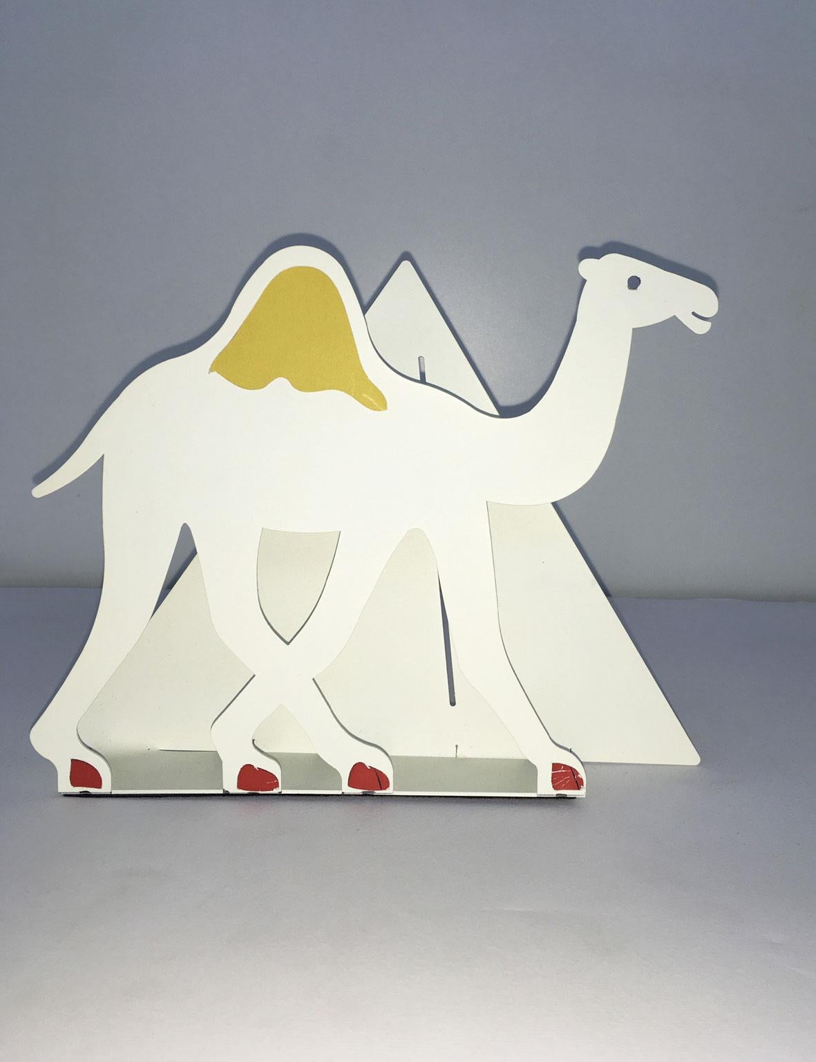 Schwarz lackierte Metallskulptur Egitto, Bruno Chersicla, Italien, 1980 im Angebot 10