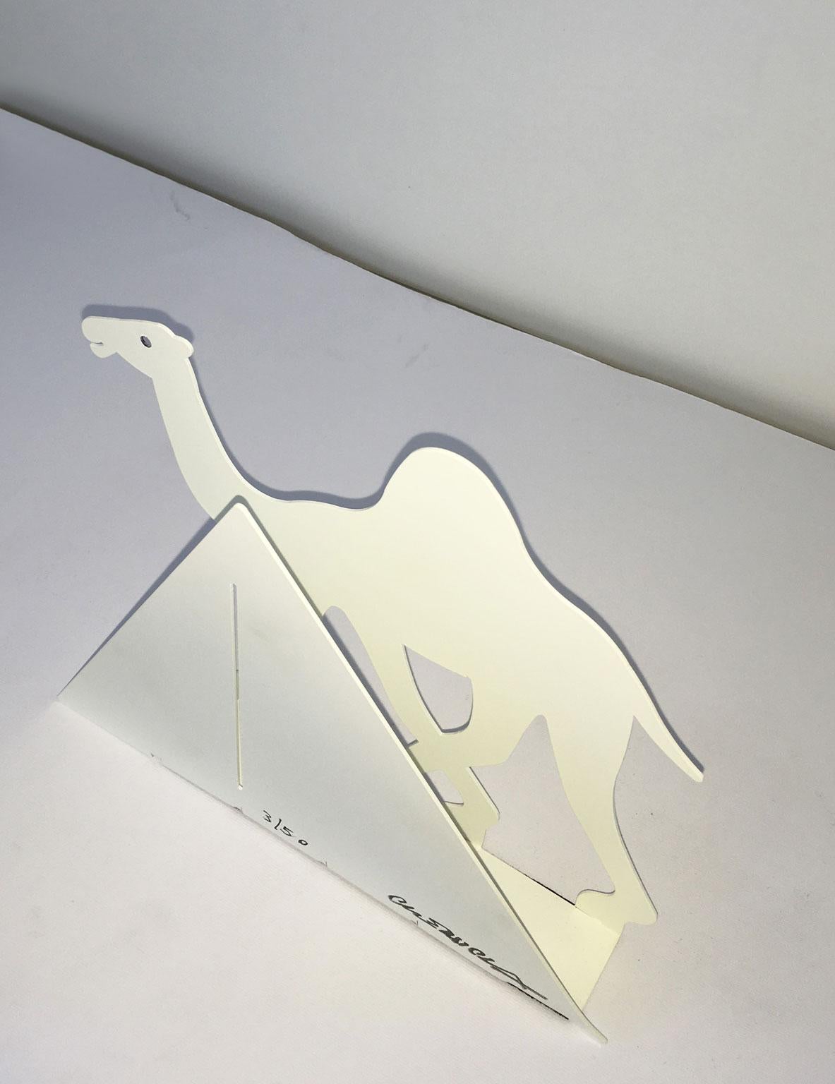 Schwarz lackierte Metallskulptur Egitto, Bruno Chersicla, Italien, 1980 im Angebot 16