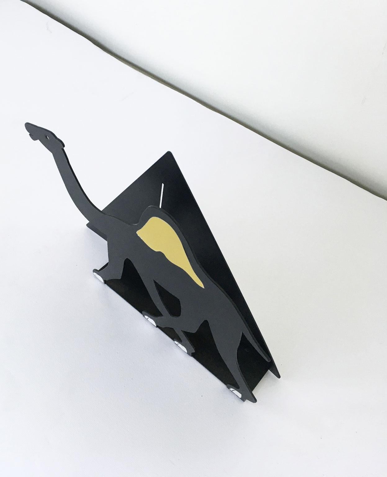 Italie 1980 Bruno Chersicla Sculpture en métal peinte en blanc Egitto en vente 15