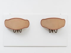Bruno Chiarini Pair of Large Mid-Century Brass and Parchment Wall Sconces, 1950s