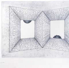 Perspective -  Etching by Bruno Conte - 1980 ca.