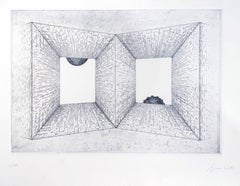 Perspective - Original Etching by Bruno Conte - 1980 ca.