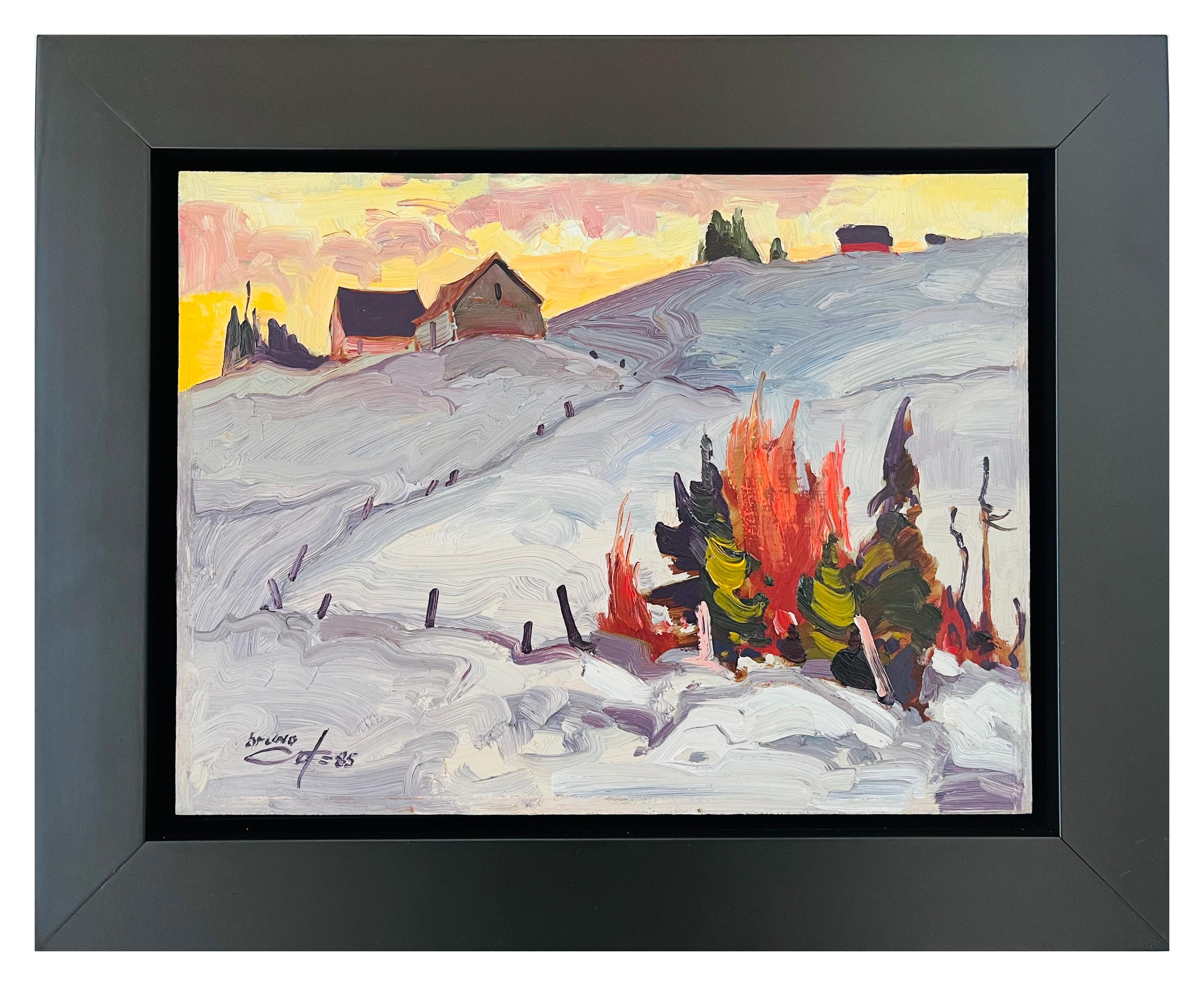Bruno Côté, canadese, 1940-2010
Baie St-Paul, Quebec, 1985
Olio su masonite
10 x 12 pollici (immagine)
 
Firmato e datato '85 in basso a sinistra;
Firmato e intitolato verso
 

incorniciato