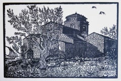 Beata Solitudo in S.Maria di Portonovo - Xilografía de Bruno da Osimo - 1922