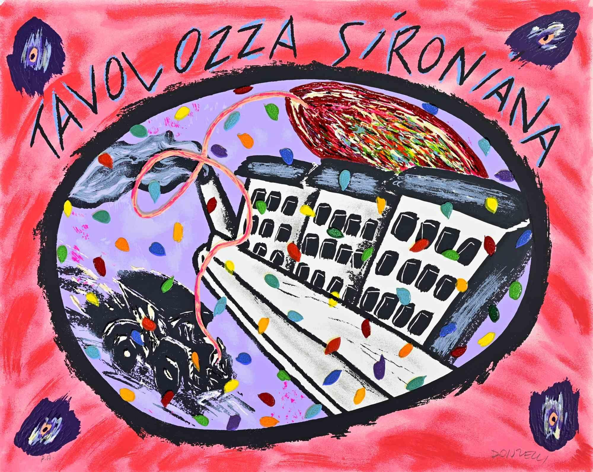 Sérigraphie sur papier réalisée par Bruno Donzelli.

Signé à la main au crayon.

Artistics Proof.

Excellent état.