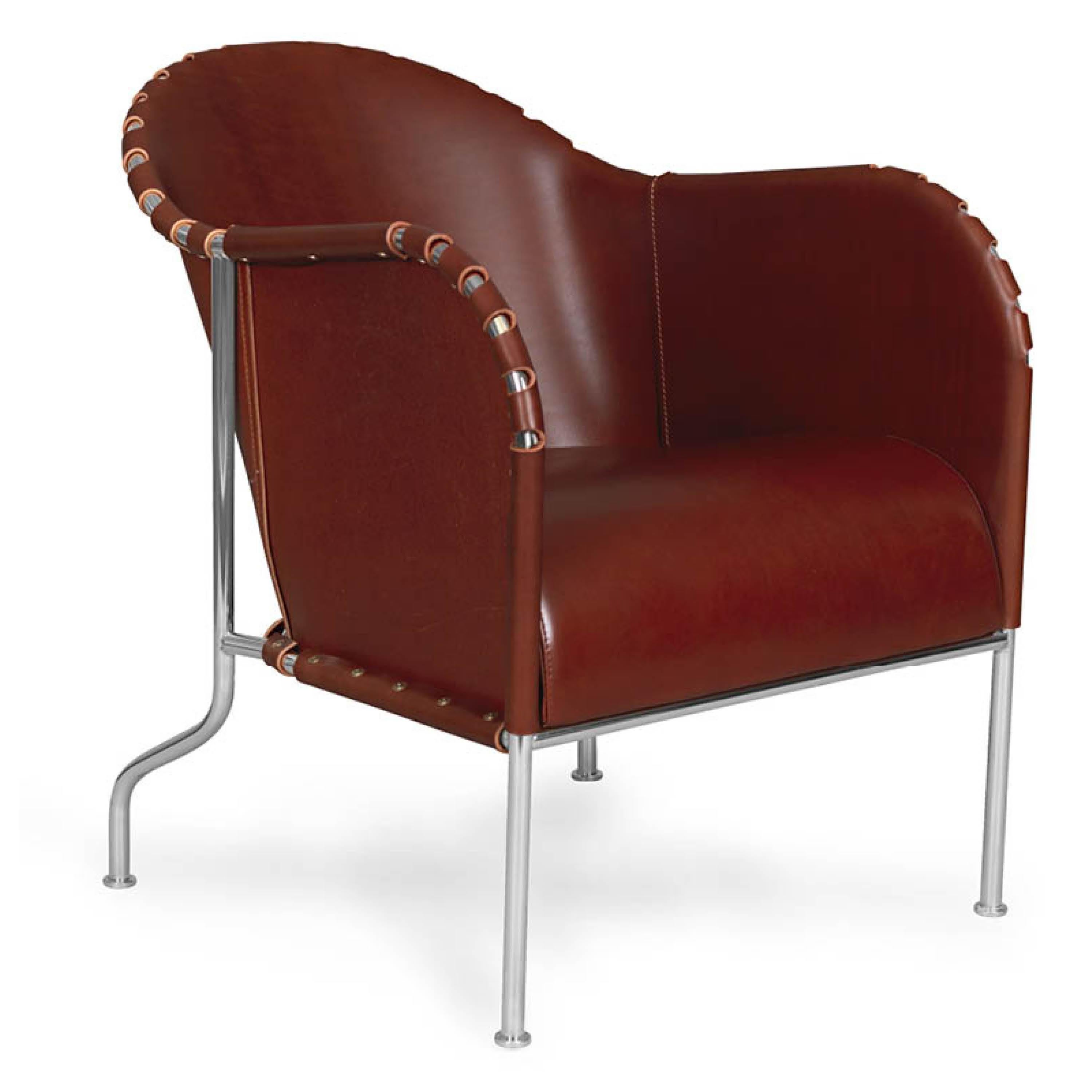 Leather Bruno Easy Chair For Sale