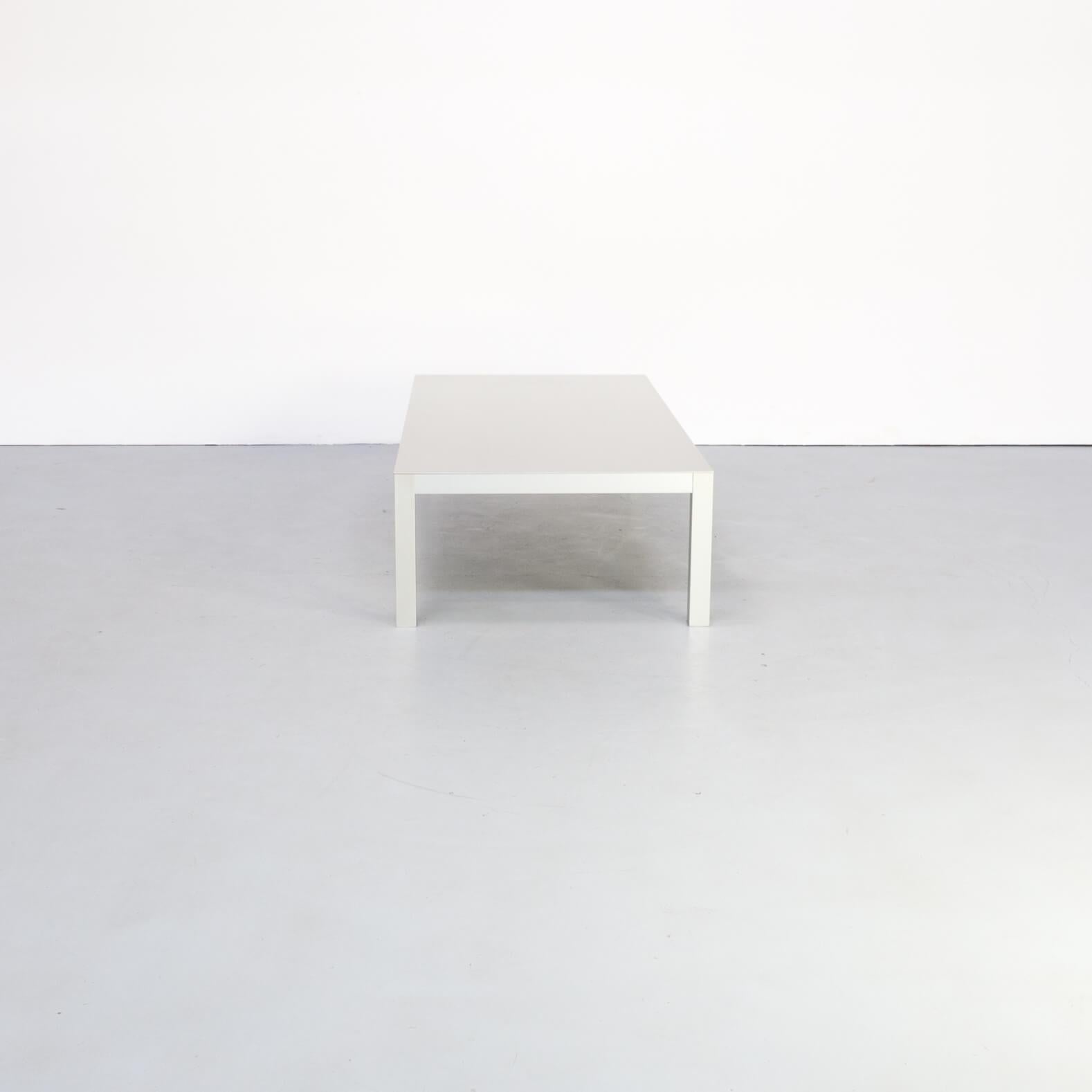 The LIM table was designed by Bruno Fattorini for MDF Italia and is a modern Minimalist designed table. The coffee table is special because of its simplicity. An extraordinarily slim design that, thanks to a unique construction and material
