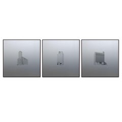 Silent Forms 130, 210 & 240 by Bruno Fontana - Urban landscape photography, grey