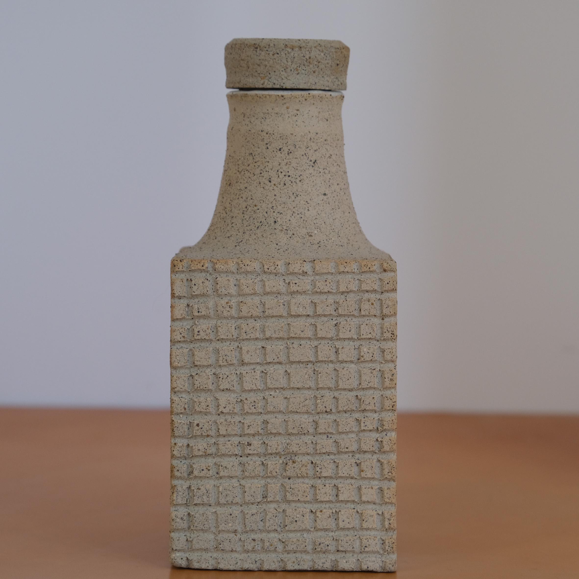 Italian Bruno Gambone, Ceramic Bottle, Italy, 1980s For Sale