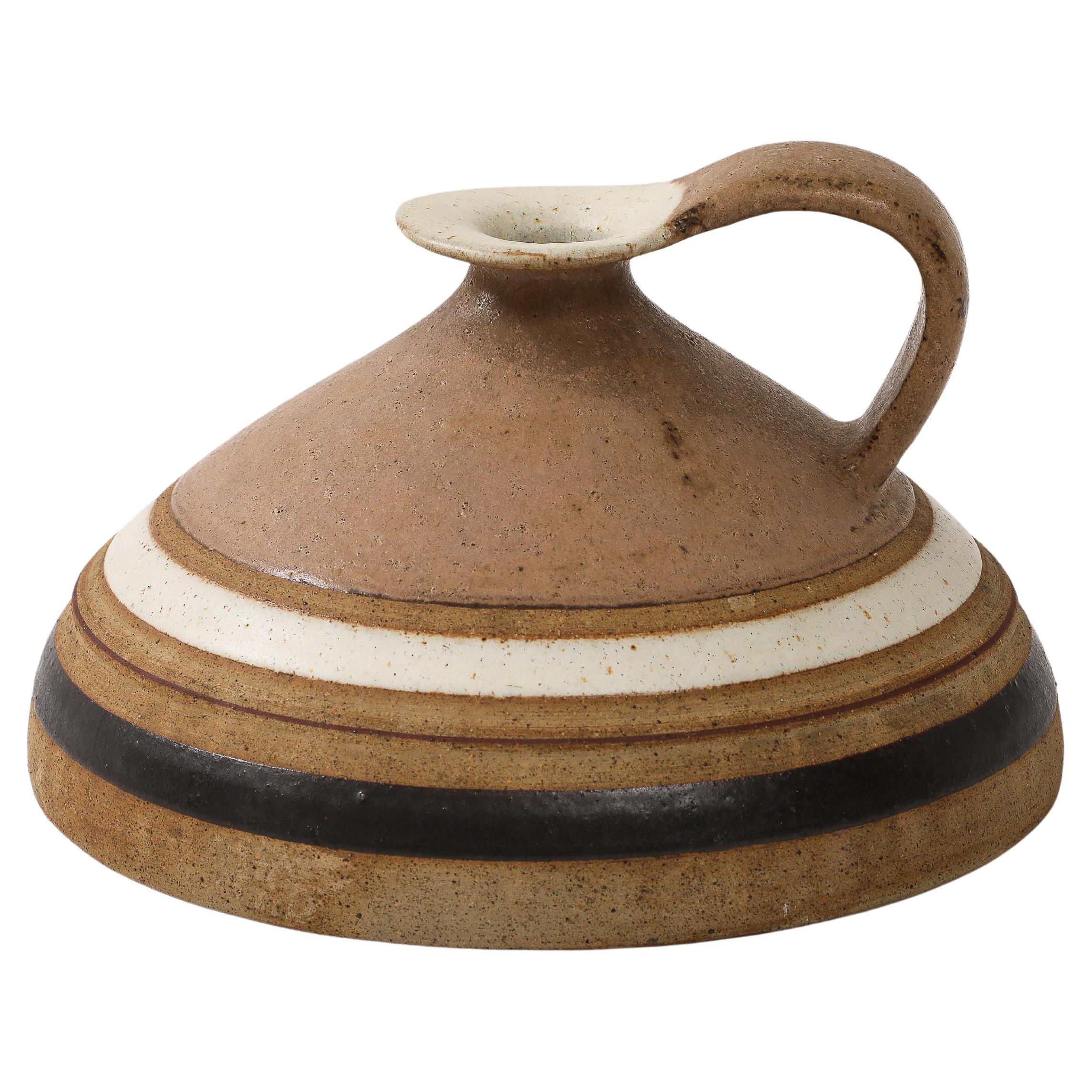 Bruno Gambone Ceramic Jug or Pitcher, Italy, 1970s For Sale