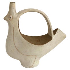 Bruno Gambone Ceramic Pitcher Animal Sculpture, 1970s