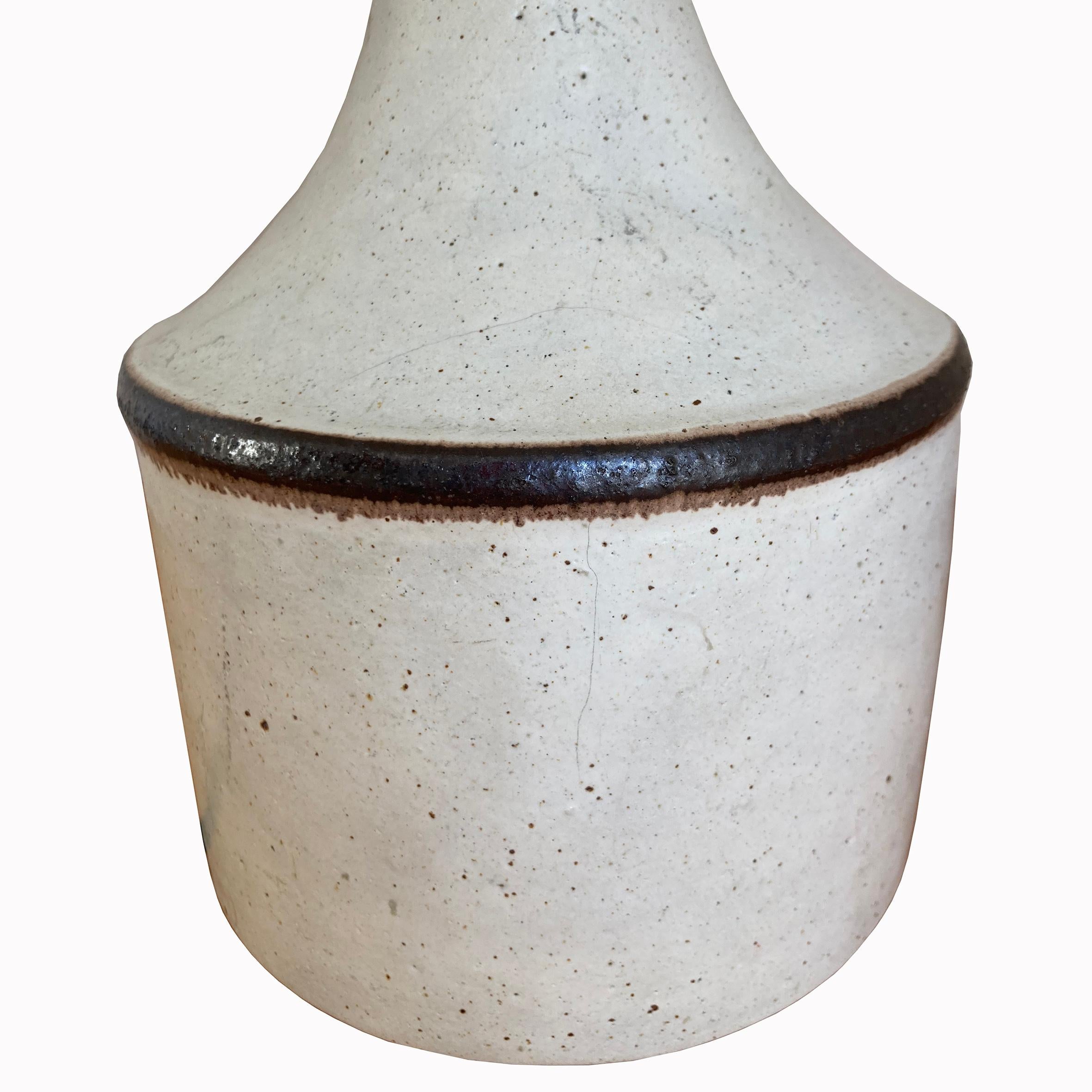 Modern Bruno Gambone, Ceramic Table lamp, Italy, 1980s For Sale