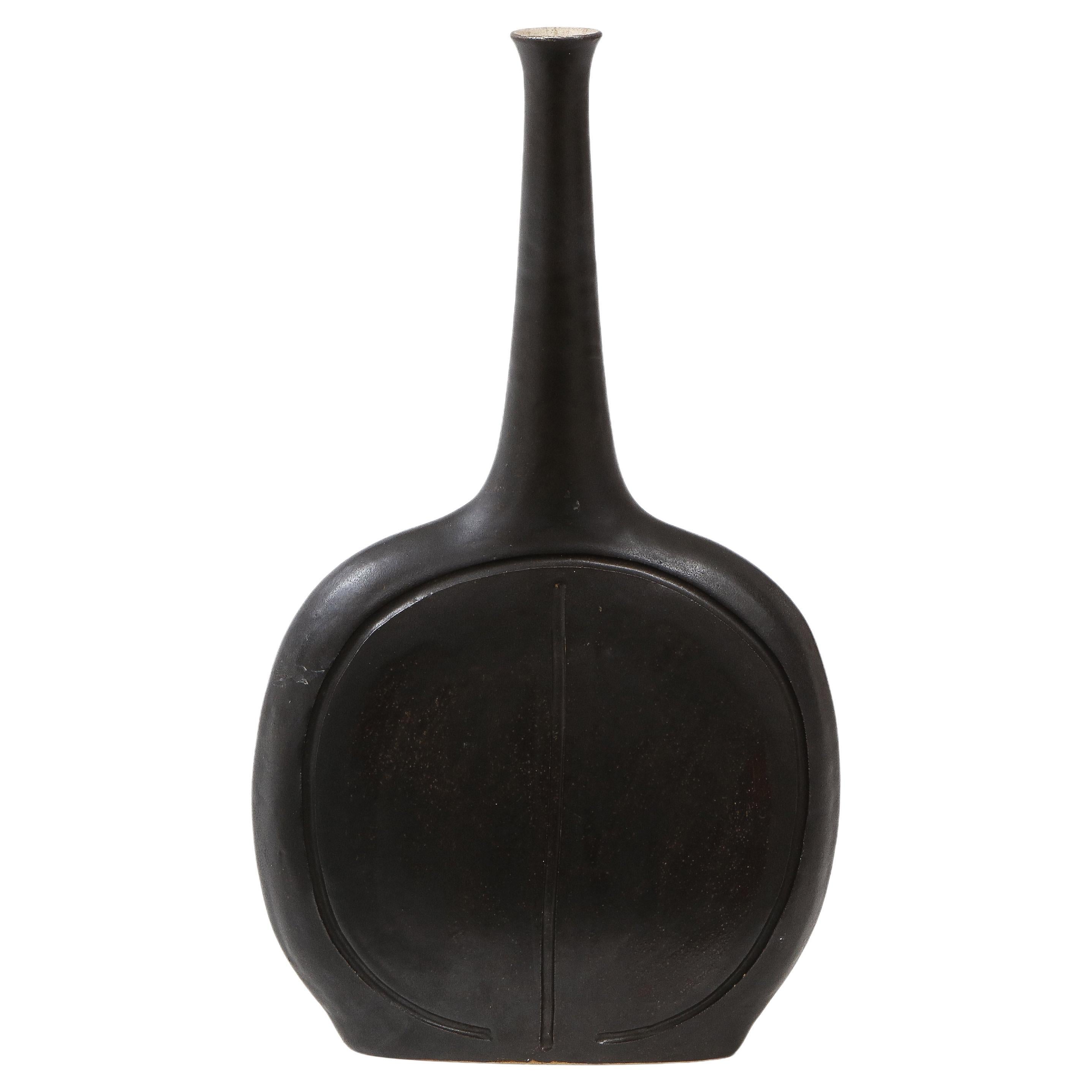 Bruno Gambone Ceramic Vase or Bottle, Italy, 1970s