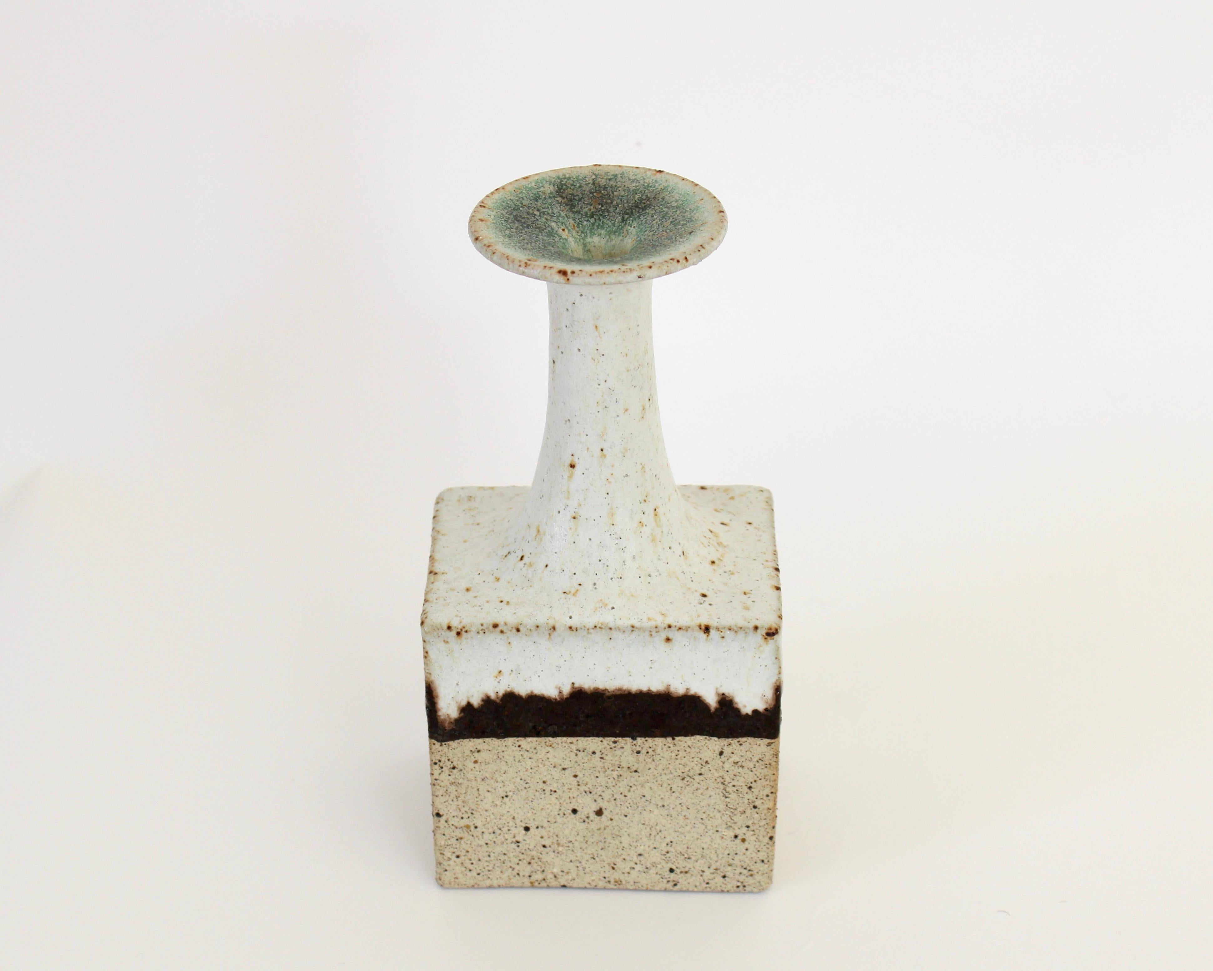 Bruno Gambone Glazed Ceramic Bottle Vase, Italy, circa 1970 3