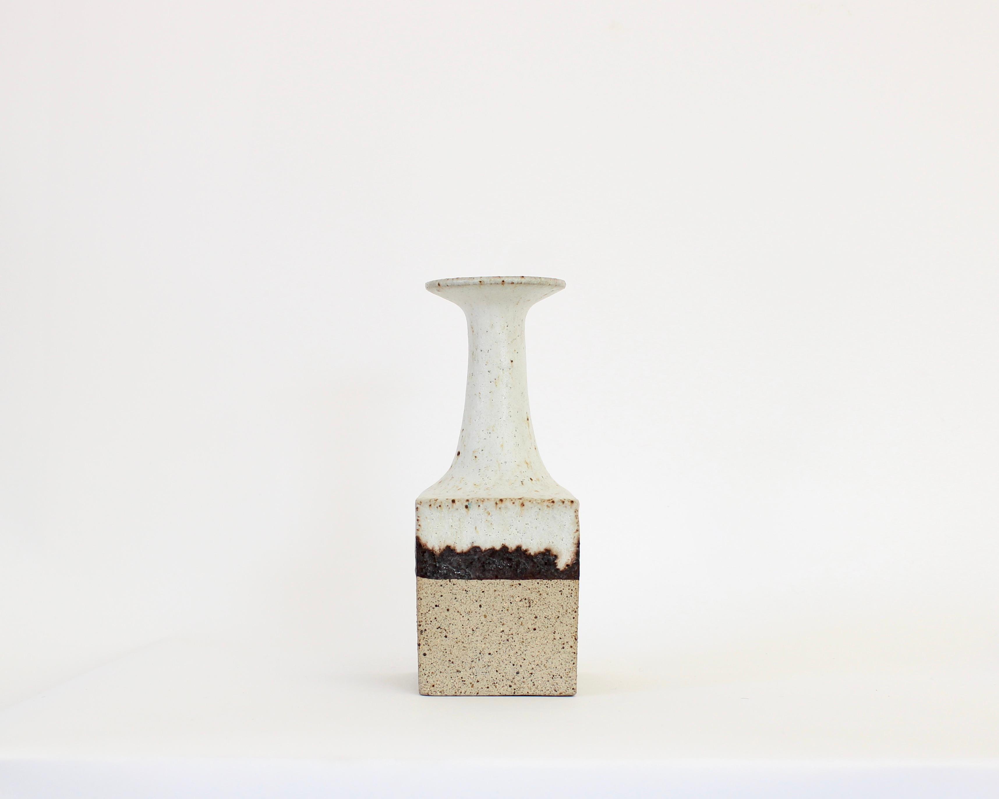 Bruno Gambone Glazed Ceramic Bottle Vase, Italy, circa 1970 1