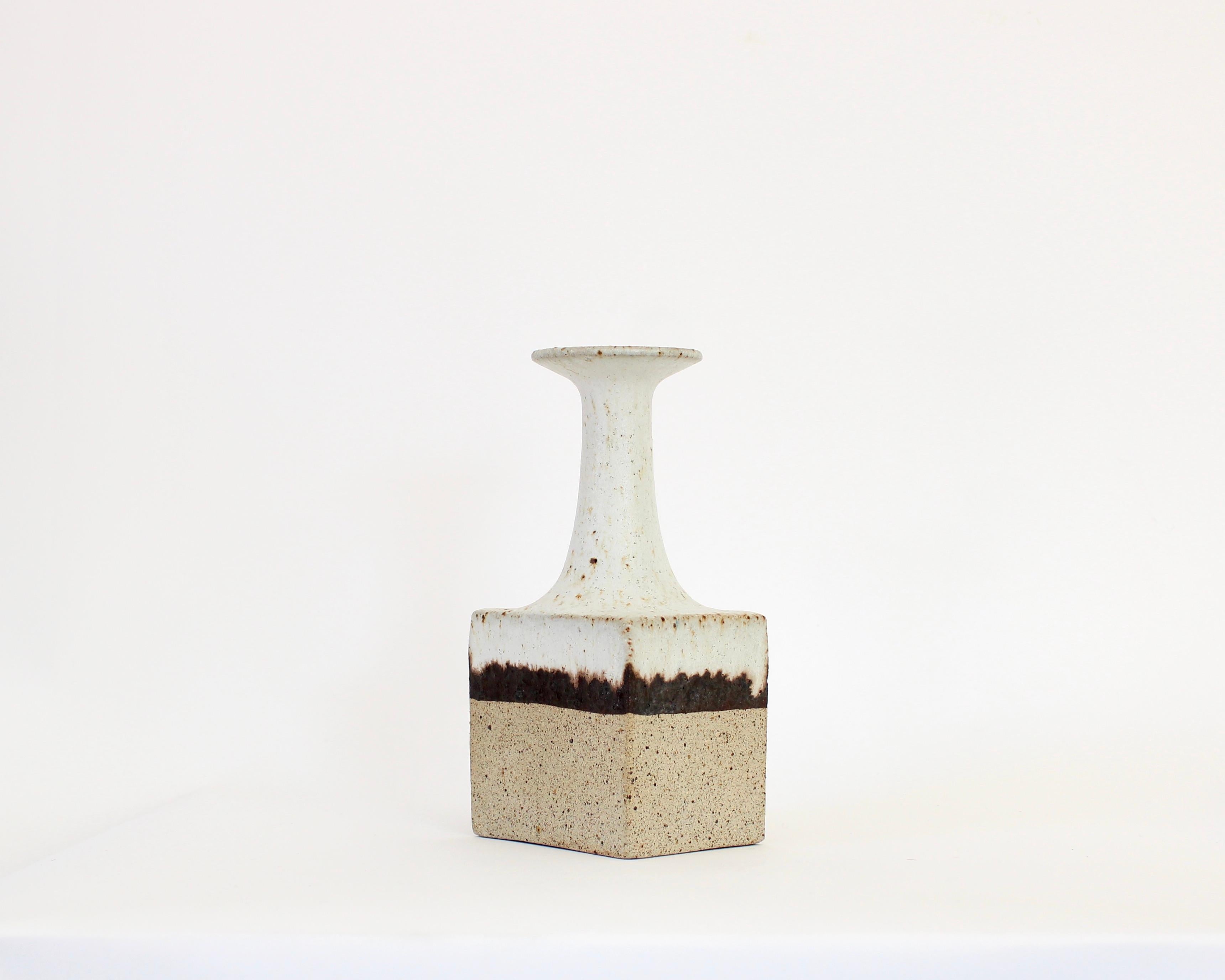 Bruno Gambone Glazed Ceramic Bottle Vase, Italy, circa 1970 2