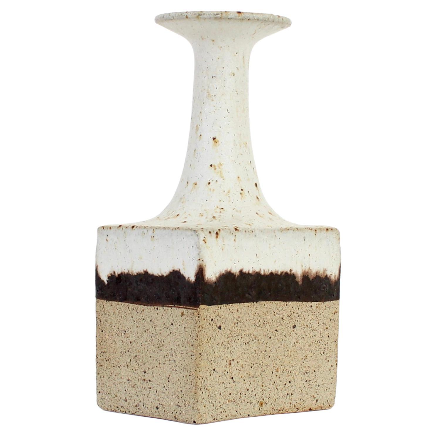 Bruno Gambone Glazed Ceramic Bottle Vase, Italy, circa 1970