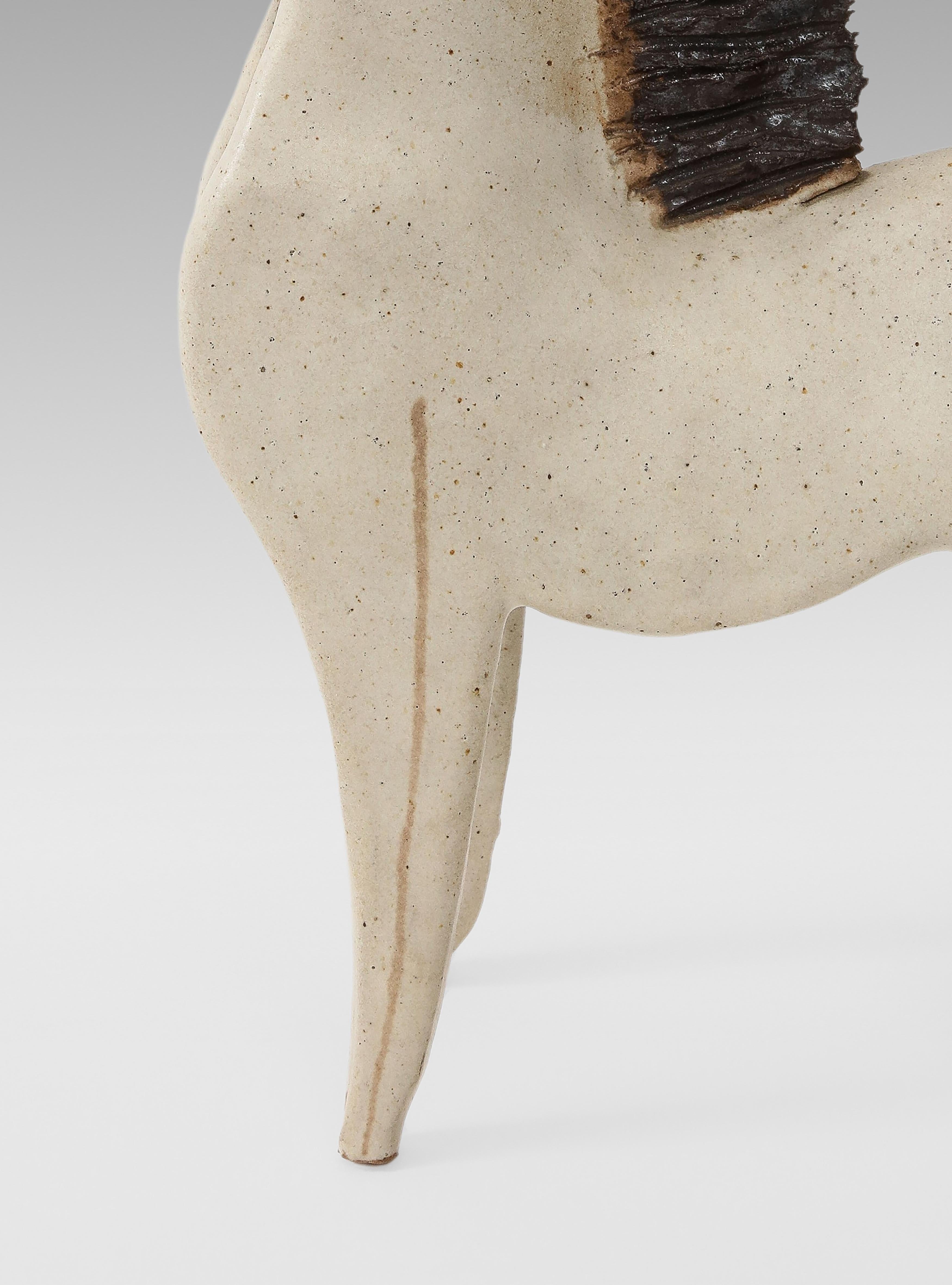 Bruno Gambone Glazed Ceramic Horse Sculpture, Italy, 1970s For Sale 4
