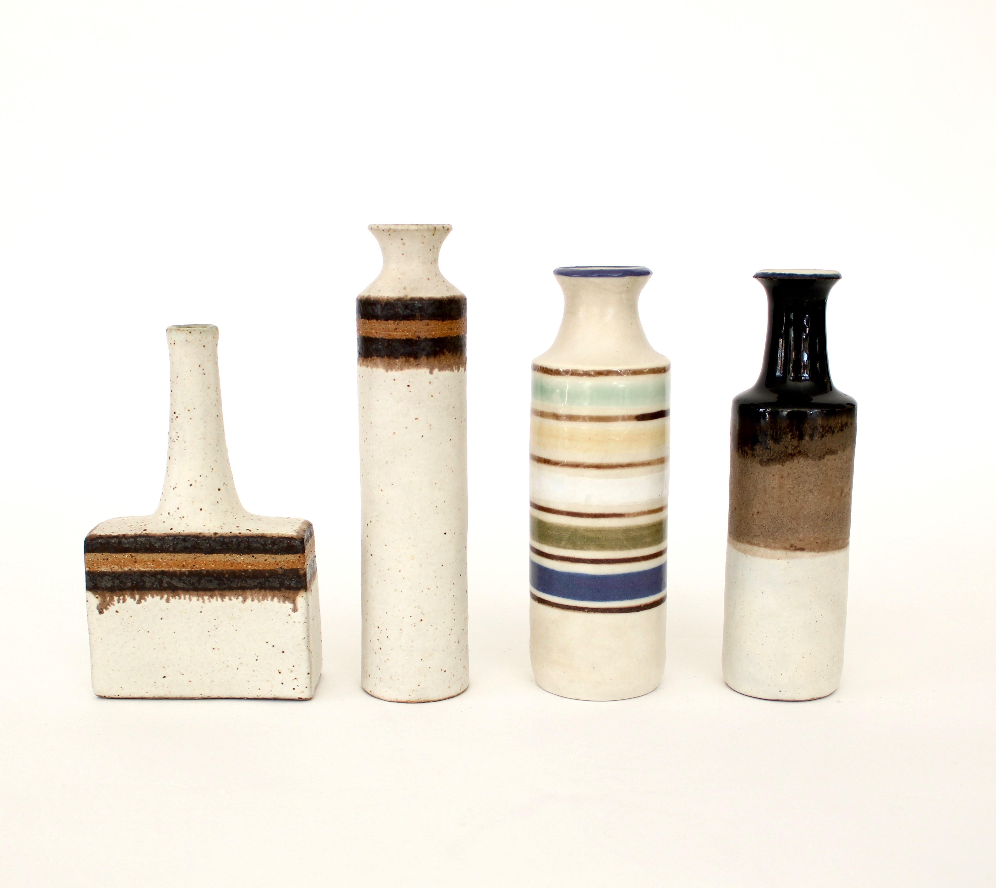 Bruno Gambone Glazed Ceramic Mini Bottle Vase Italy, circa 1970 2
