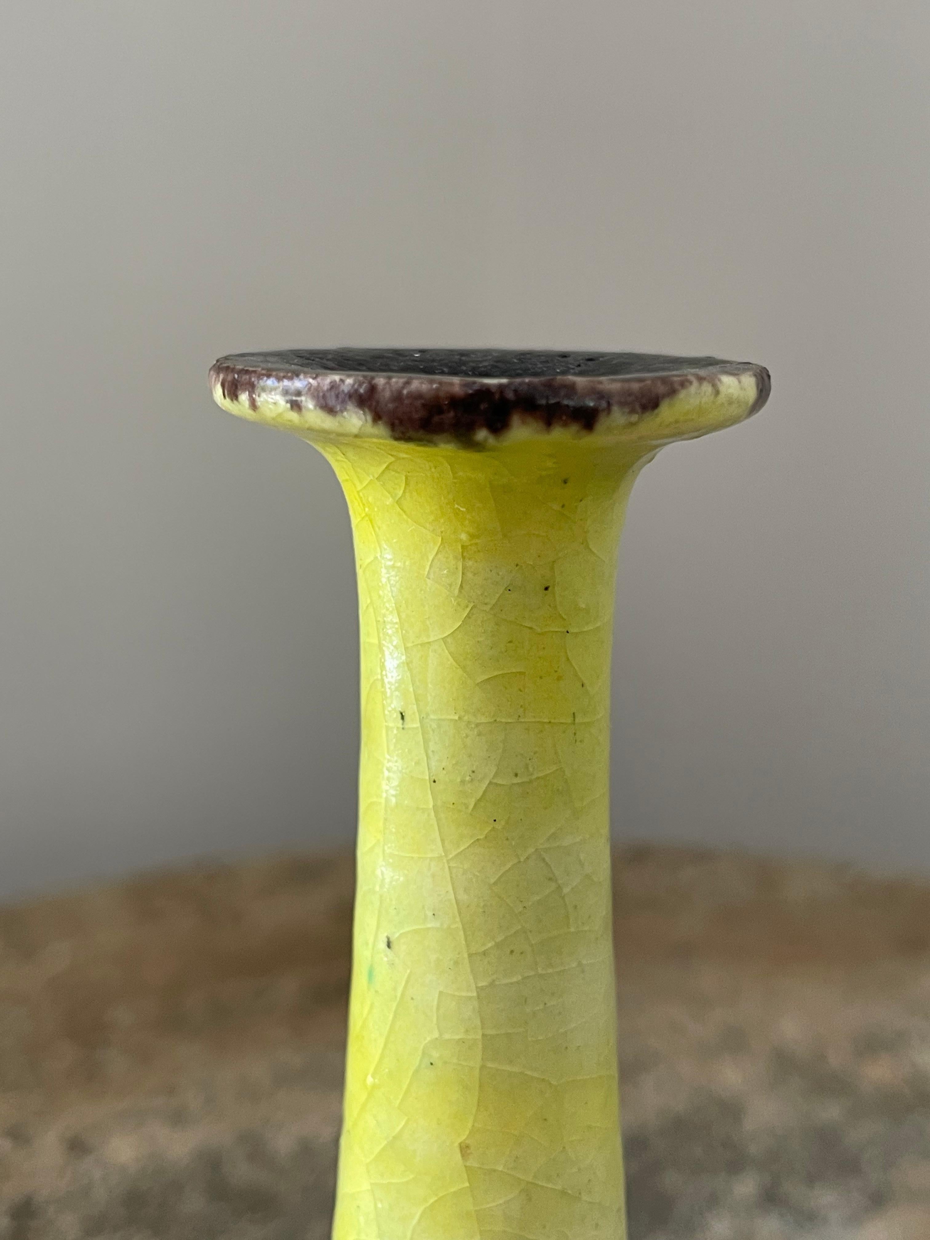 italien Vase en céramique émaillée Bruno Gambone, Italie en vente