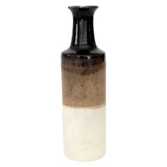 Vintage Bruno Gambone Italian Glazed Ceramic Mini Bottle Vase, circa 1970