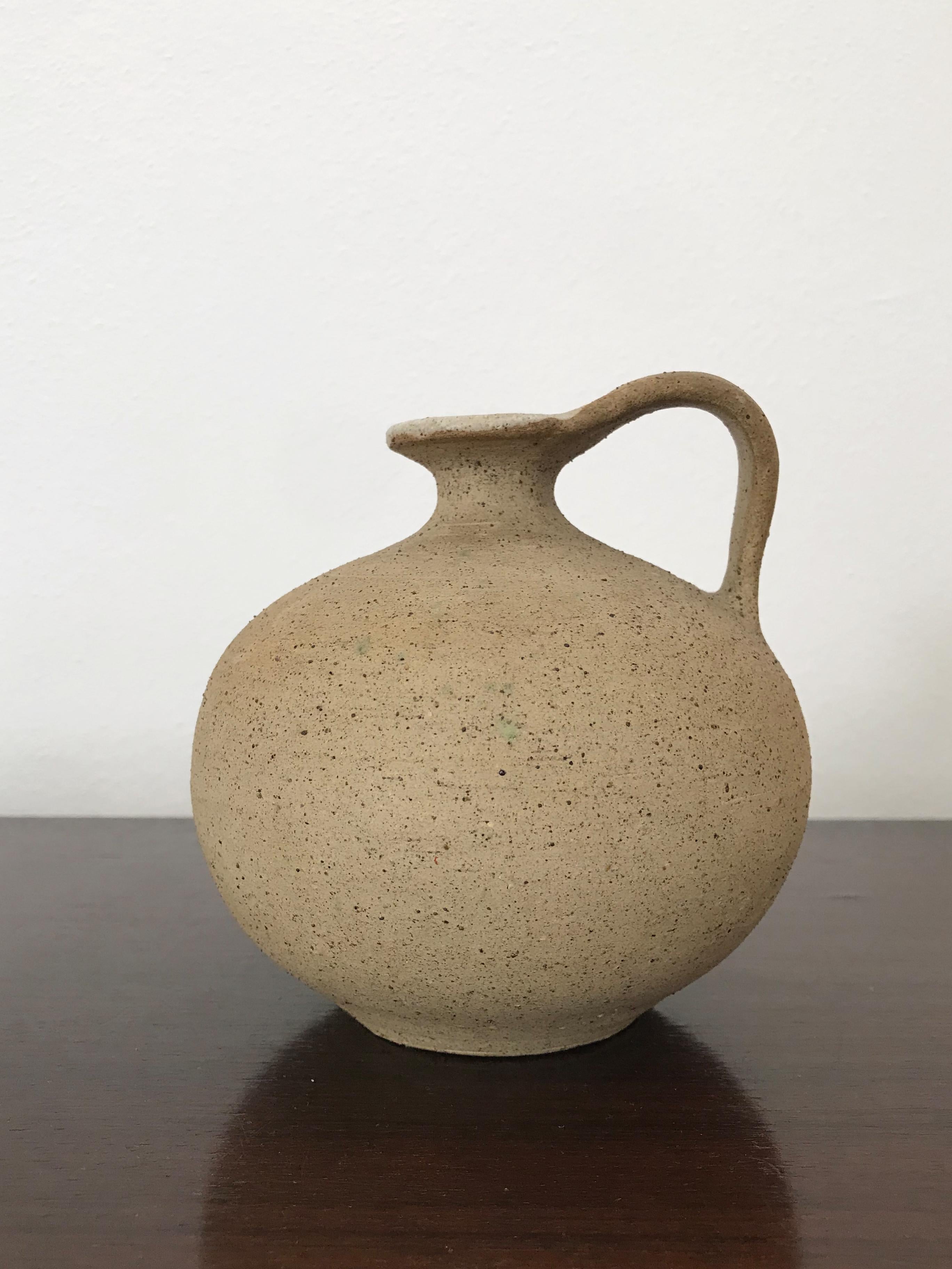 Bruno Gambone Italienische Steingutvase 1970er Jahre (Moderne der Mitte des Jahrhunderts) im Angebot