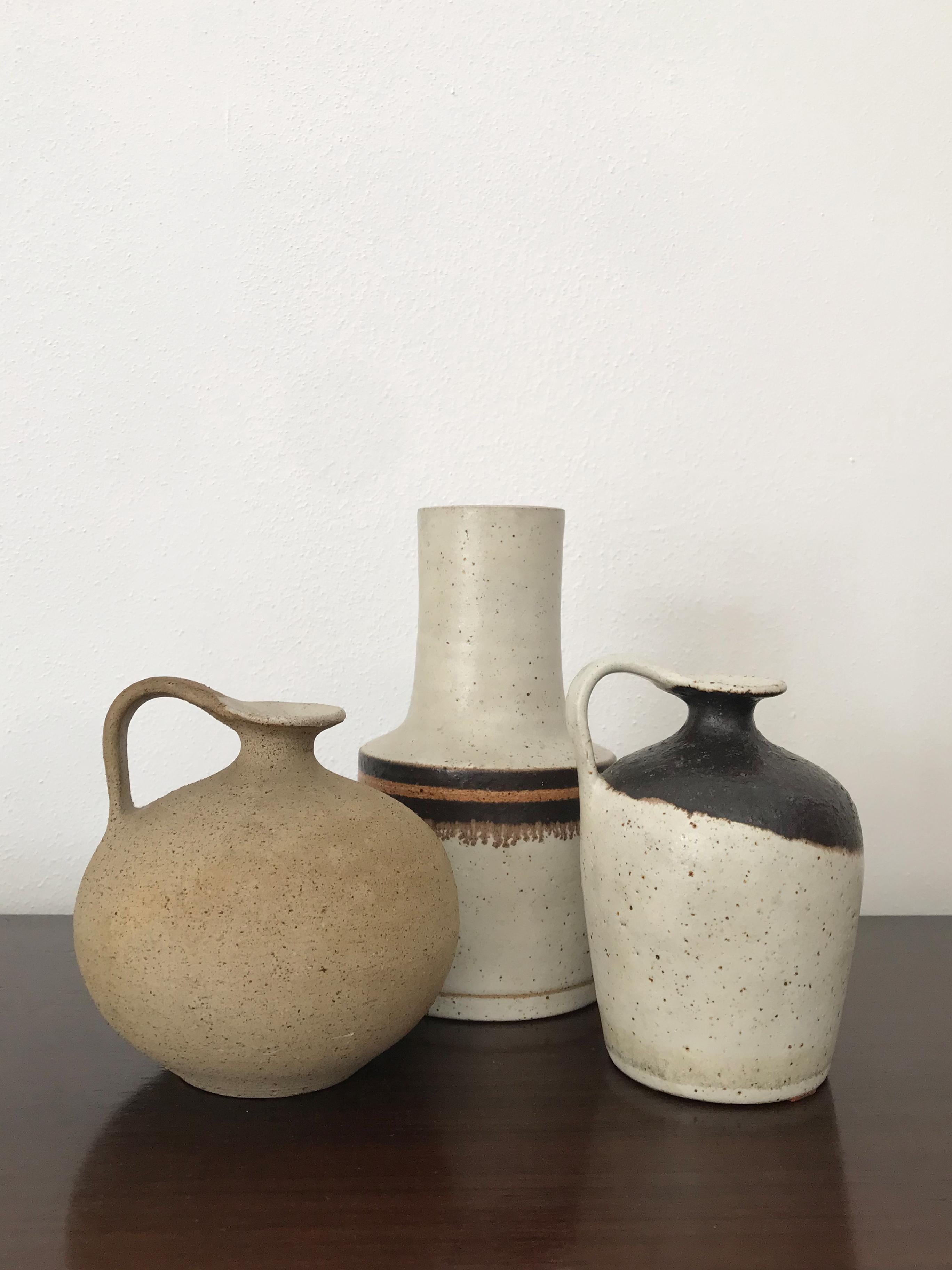 Bruno Gambone Italienische Steingutvase 1970er Jahre im Angebot 2