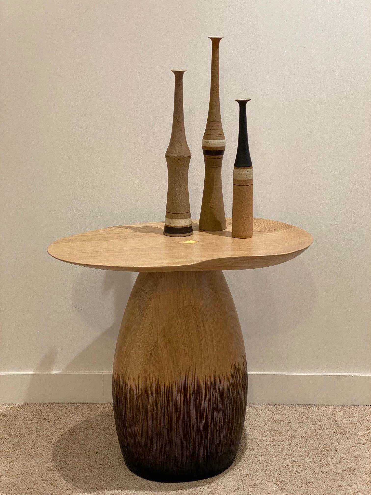 Earthenware Bruno Gambone Set of 3 Bottles Ceramic Vases