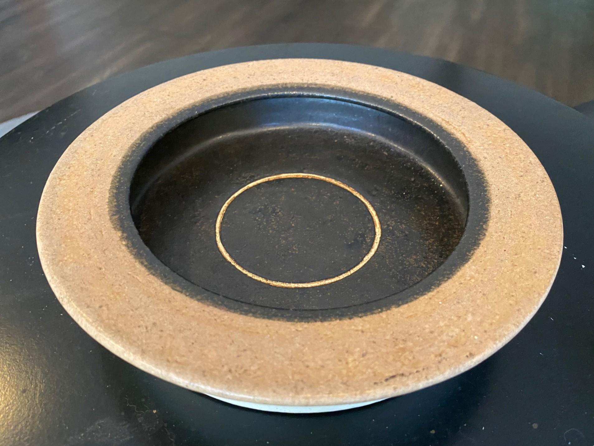 Bruno Gambone Signed Mid-Century Modern Italian Pottery Stoneware Ceramic Bowl For Sale 5