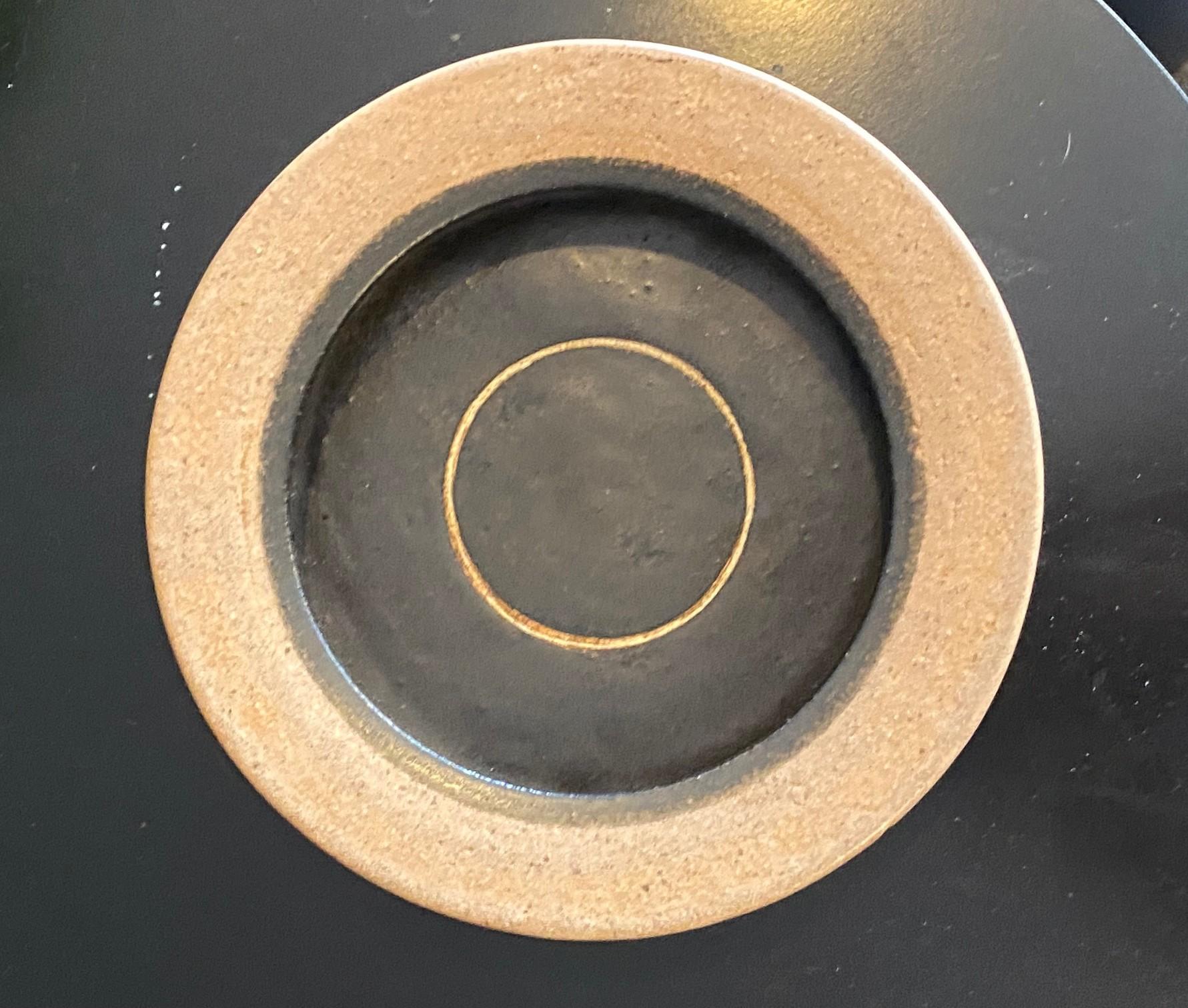 Bruno Gambone Signed Mid-Century Modern Italian Pottery Stoneware Ceramic Bowl For Sale 7