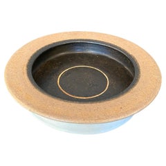 Bruno Gambone Signed Mid-Century Modern Italian Pottery Stoneware Ceramic Bowl