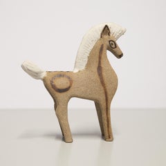 Bruno Gambone Stoneware Horse Raw 1975