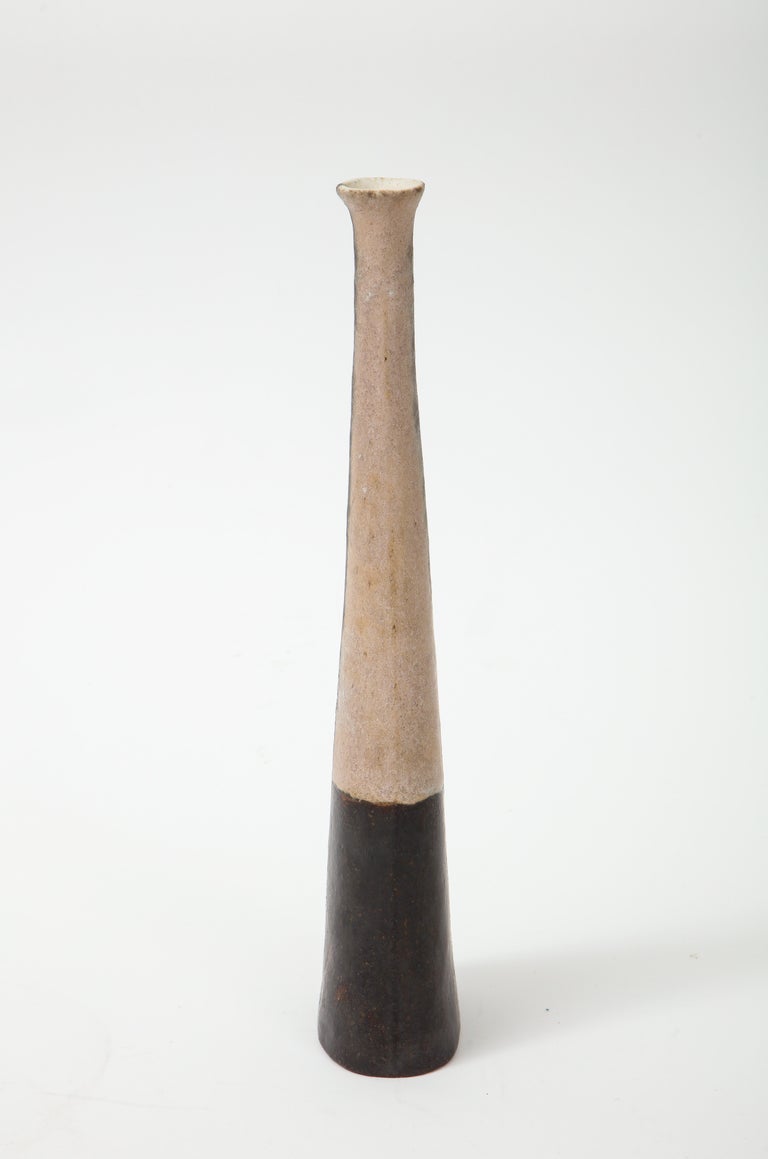 Mid-Century Modern Bruno Gambone Stoneware or Ceramic Vase, Italy, 1980s For Sale