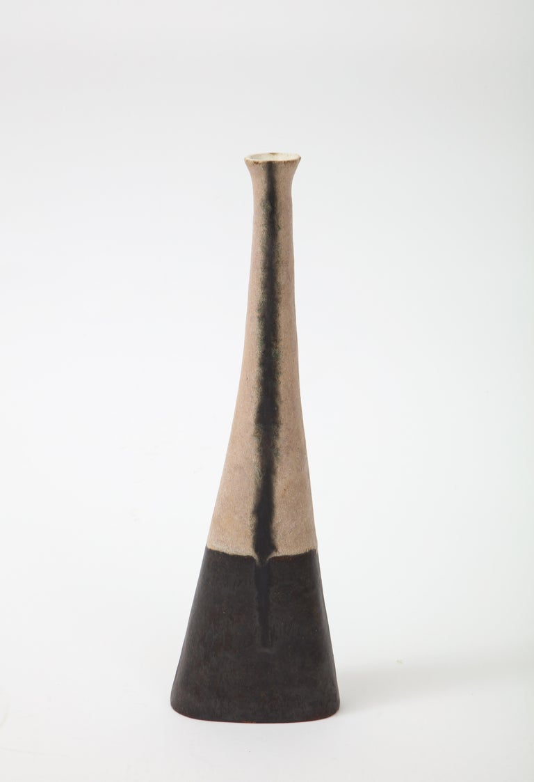 Glazed Bruno Gambone Stoneware or Ceramic Vase, Italy, 1980s For Sale