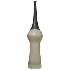 Bruno Gambone Studio Tall Cermaic Vessel, Italy, Signed