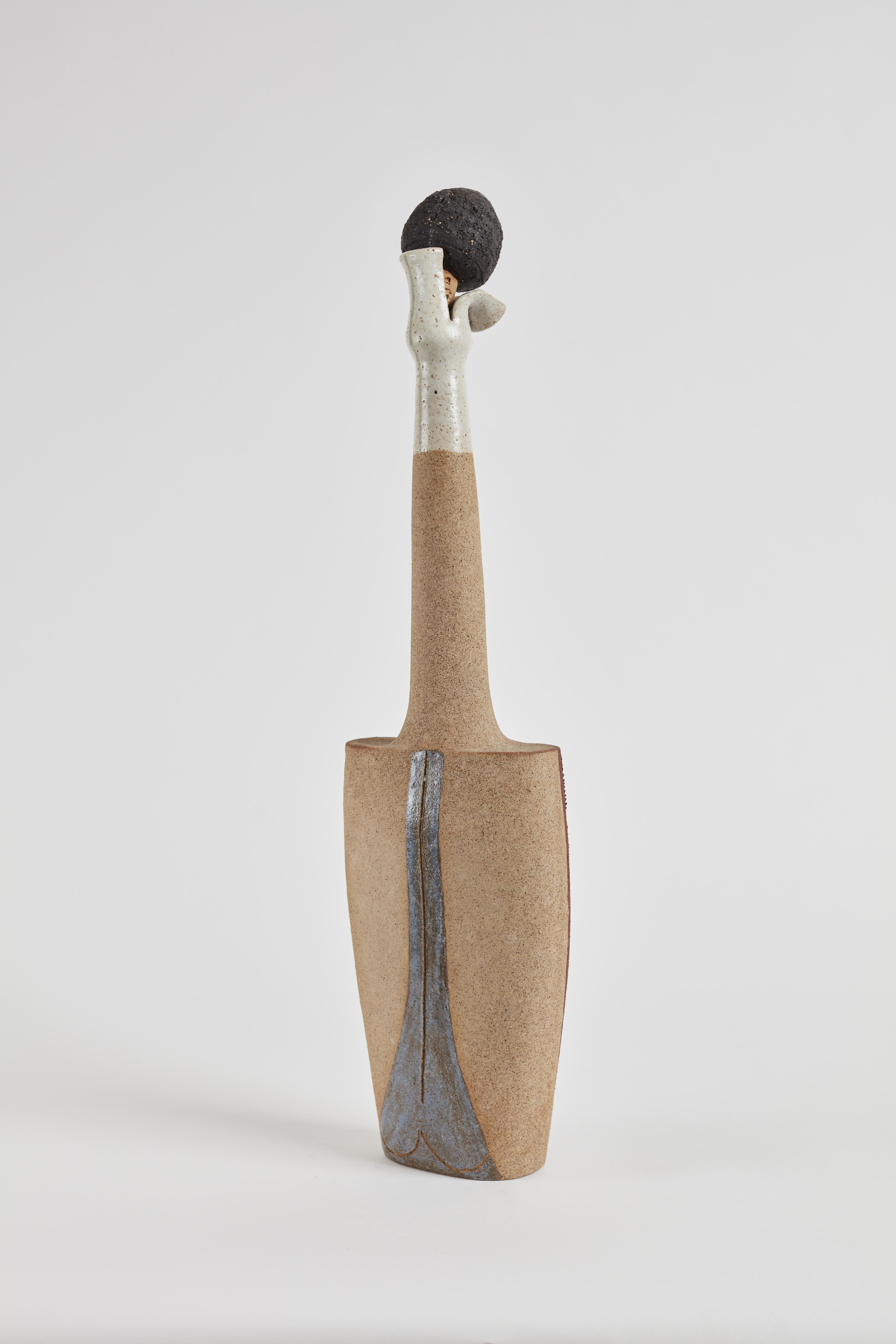 Contemporary Bruno Gambone, Untitled Stoneware Vessel, Jar, Ceramic, 2007