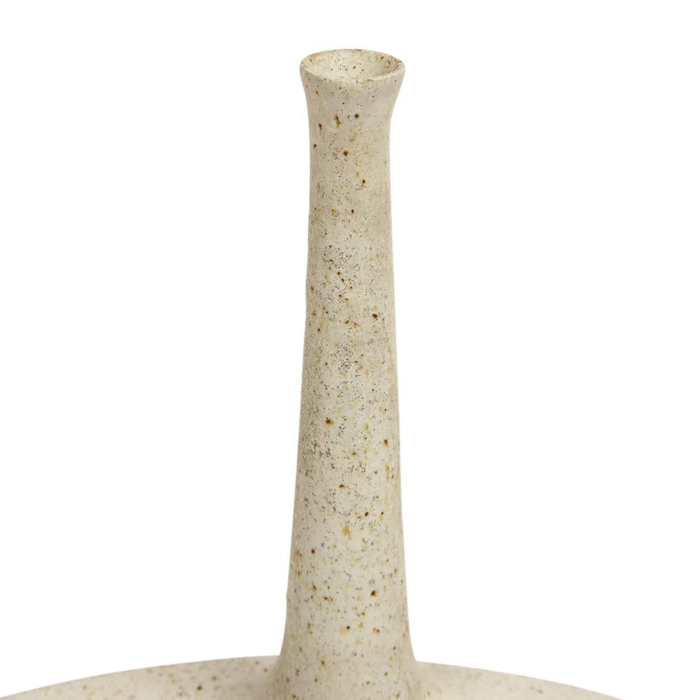 Bruno Gambone Vase, Keramik, abstrakt, Erdtöne, signiert (Mitte des 20. Jahrhunderts) im Angebot