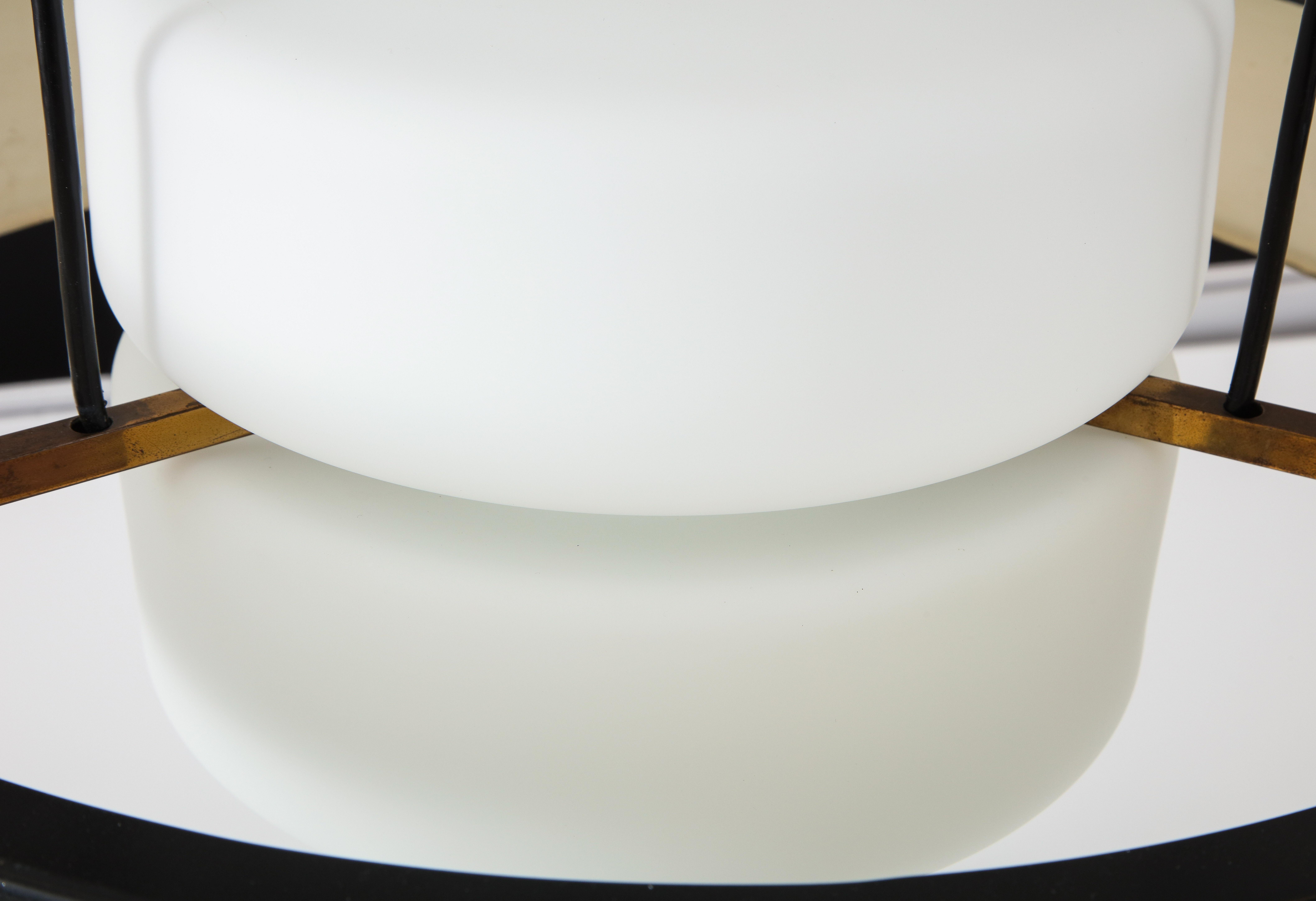 Bruno Gatta for Stilnovo Rare Suspension or Pendant Light Model 1158, 1950s 3
