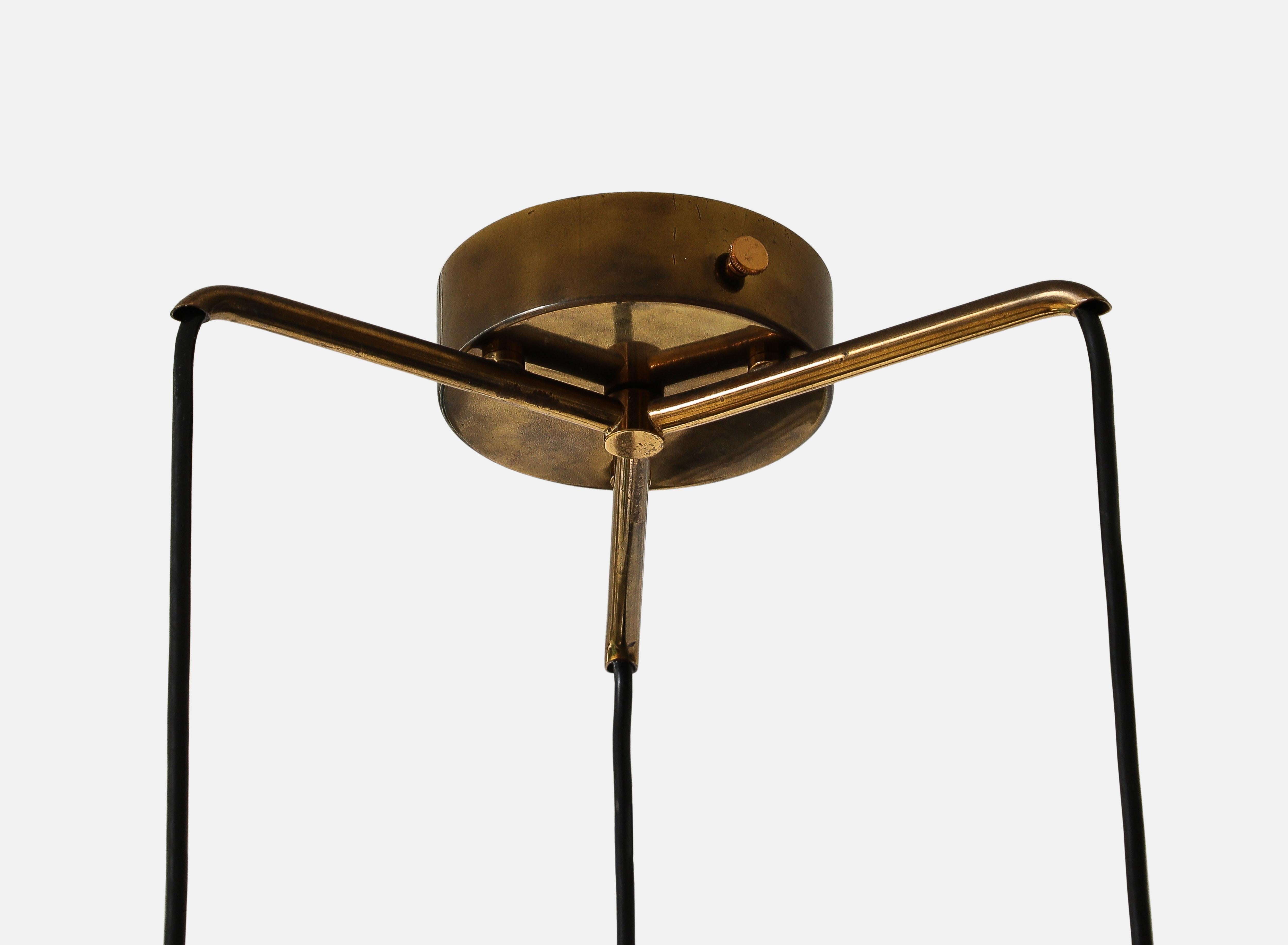 Bruno Gatta for Stilnovo Rare Suspension or Pendant Light Model 1158, 1950s 5