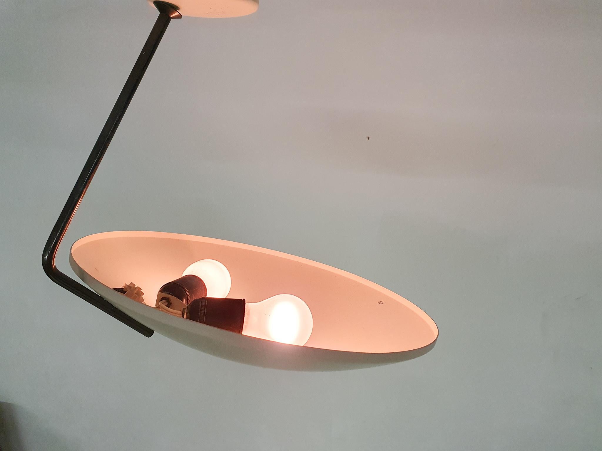 Bruno Gatta for Stilnovo wall or ceiling light, model 232, Italy 1950's In Good Condition In Amsterdam, NL