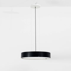 Bruno Gatta Milk Glass Chandelier, Stilnovo, Italy, 1954