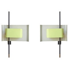 Bruno Gatta Pair of Wall Lamps for Stilnovo, Italy 1950s