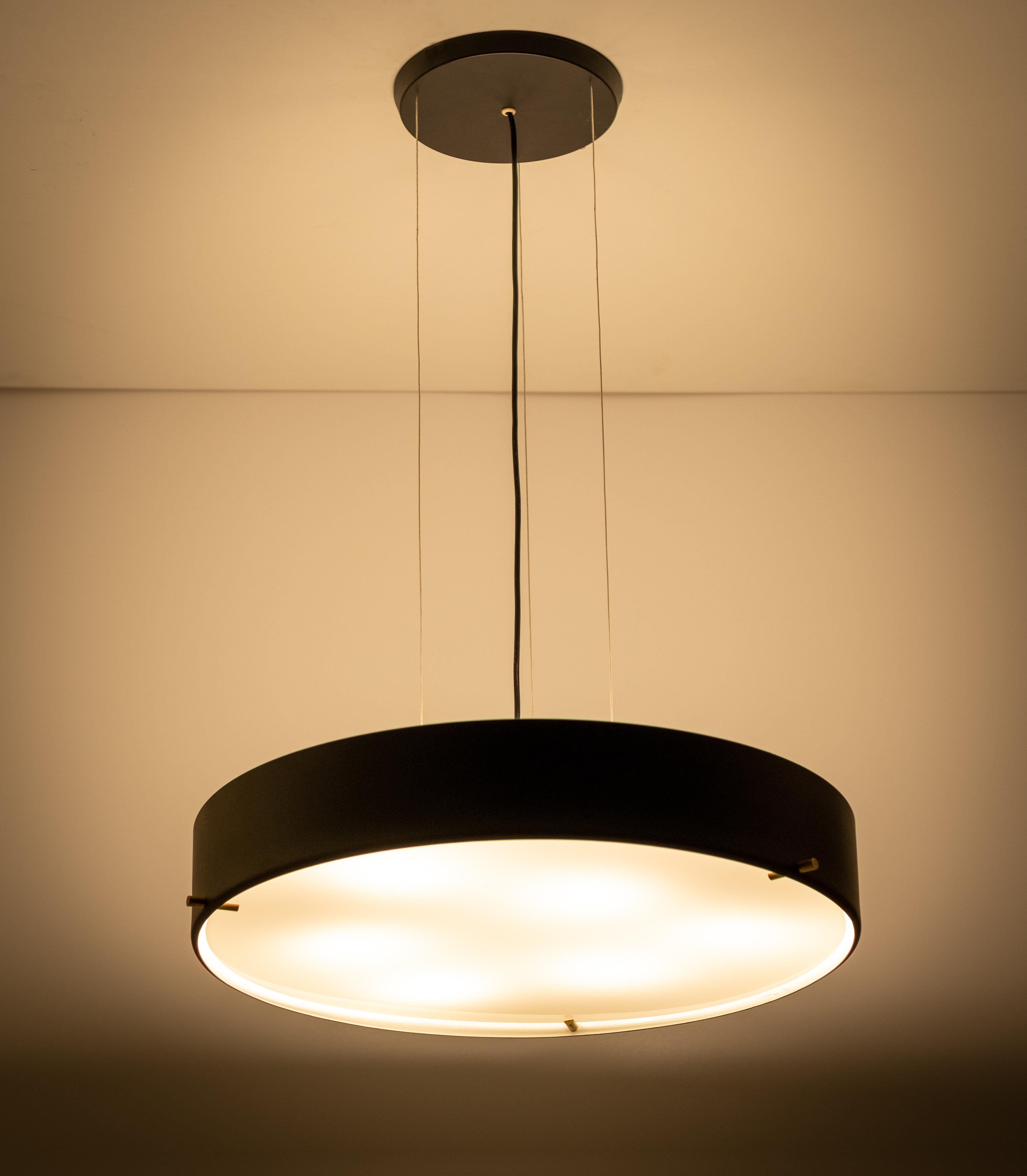 Bruno Gatta Stilnovo Large Pendant Lamps 1954, Model 288 3