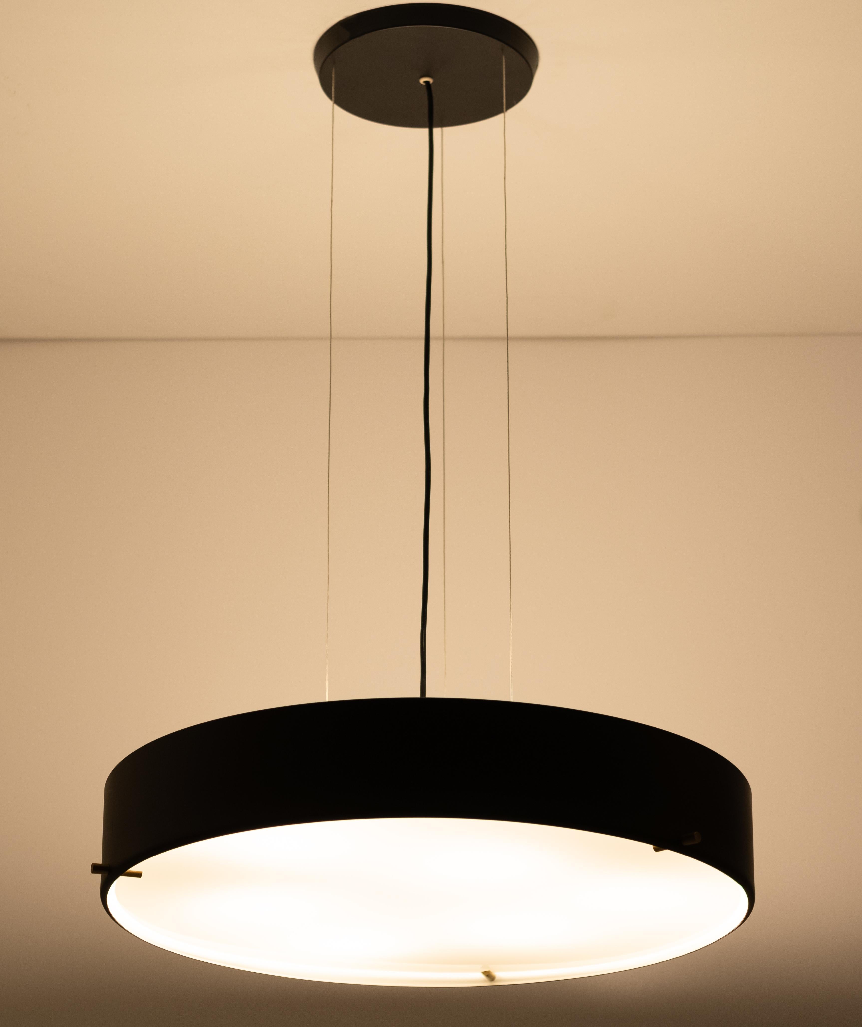 Bruno Gatta Stilnovo Large Pendant Lamps 1954, Model 288 In Good Condition In Den Haag, NL