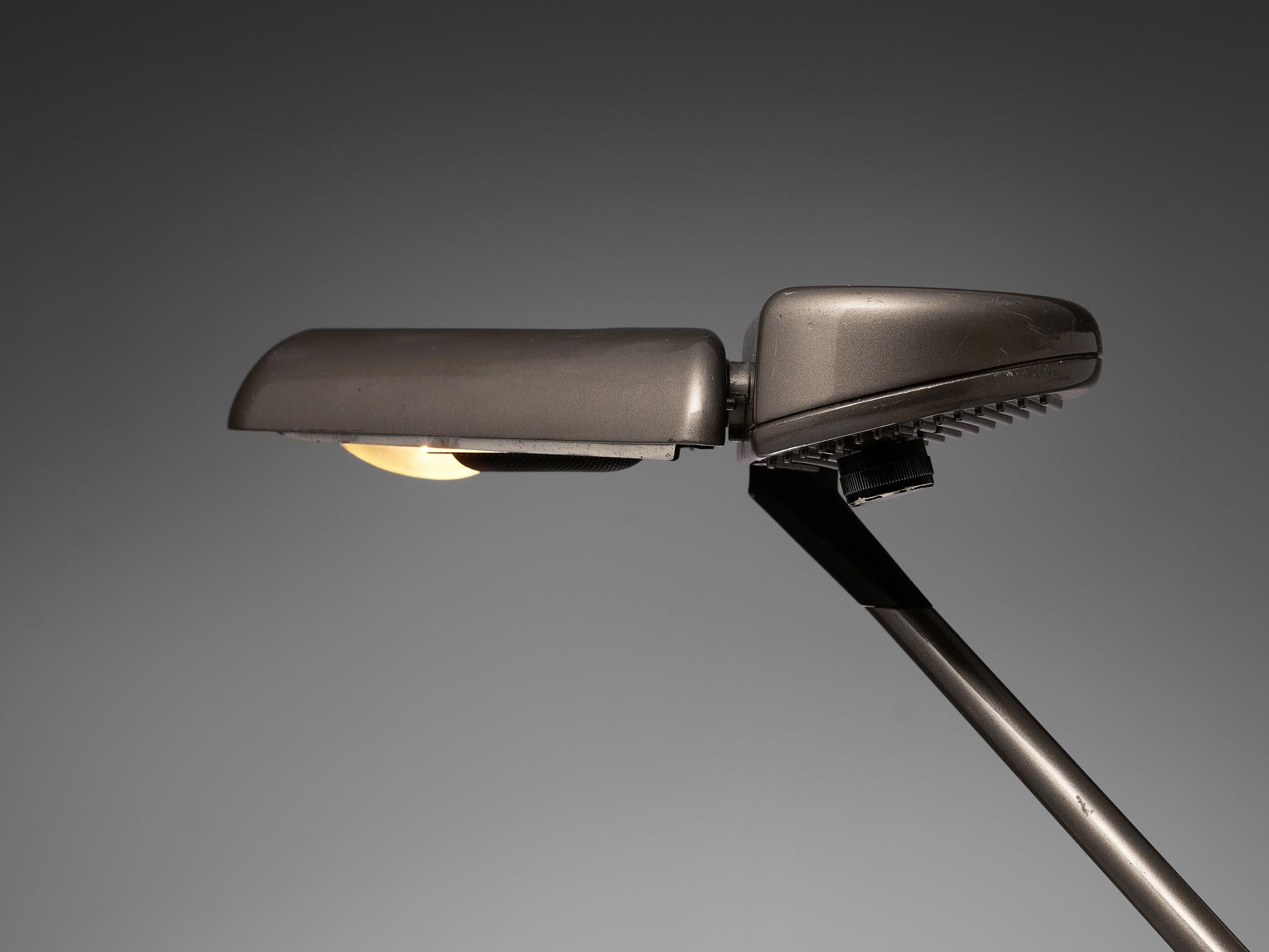 Bruno Gecchelin for Arteluce Adjustable Desk Lamp ‘Ring’ in Metal 1