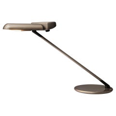 Bruno Gecchelin for Arteluce Adjustable Desk Lamp ‘Ring’ in Metal