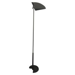 Bruno Gecchelin for Gruppo Skipper. Floor Lamp in Grey Enamel with Mat Black Rub