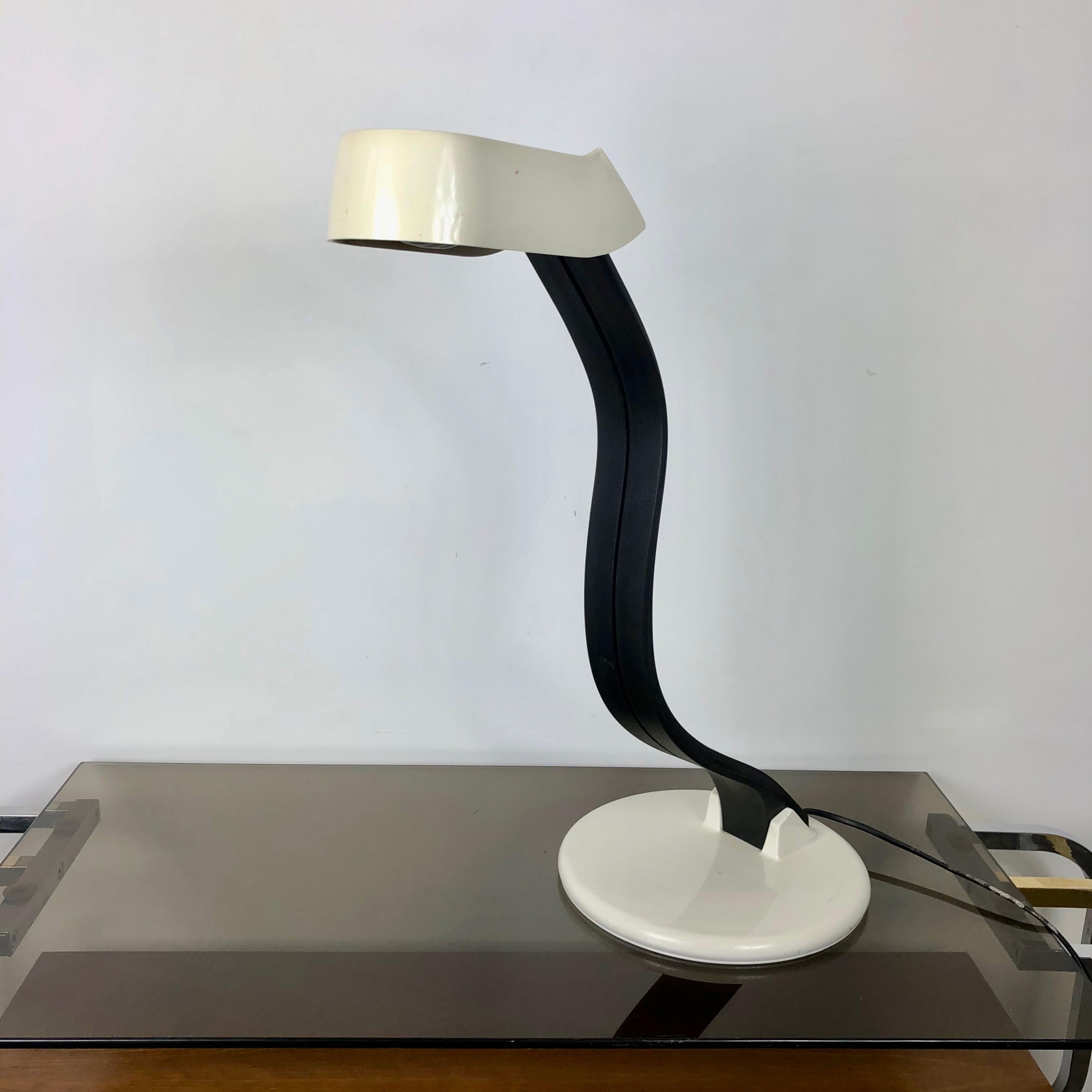 Bruno Gecchelin for Guzzini Adjustable 'Snoky' Table Lamp, Italy, 1970s For Sale 1
