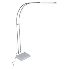 Bruno Gecchelin for Skipper Gesto Terra Arc Floor Lamp in Marble and Chrome-Plated Metal
