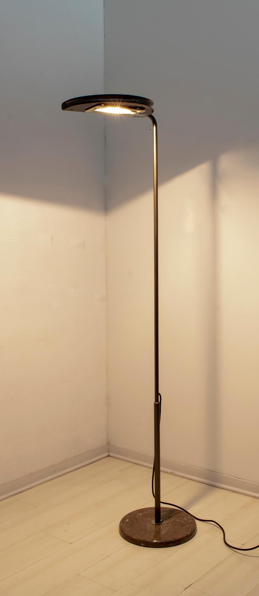 Bruno Gecchelin Mid-Century Modern „Mezzaluna“ Stehlampe für Skipper Pollux (Moderne der Mitte des Jahrhunderts) im Angebot